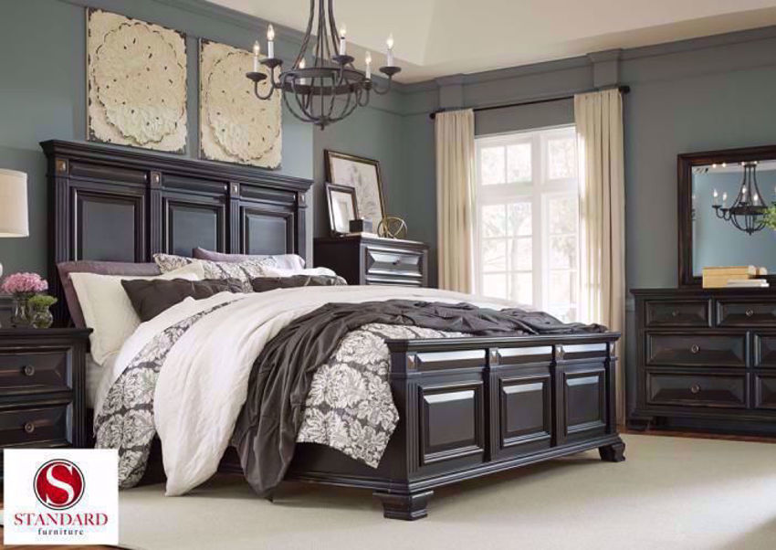 black distressed nightstand bedroom furniture