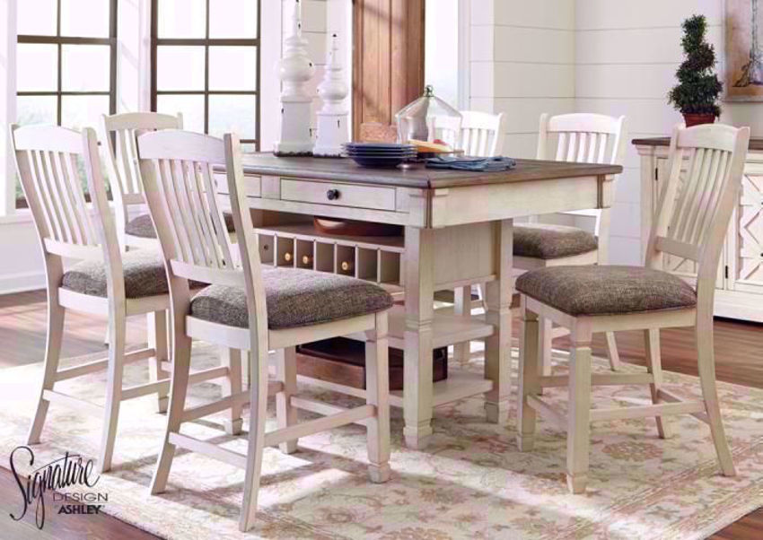 ashley 7 piece counter height dining set