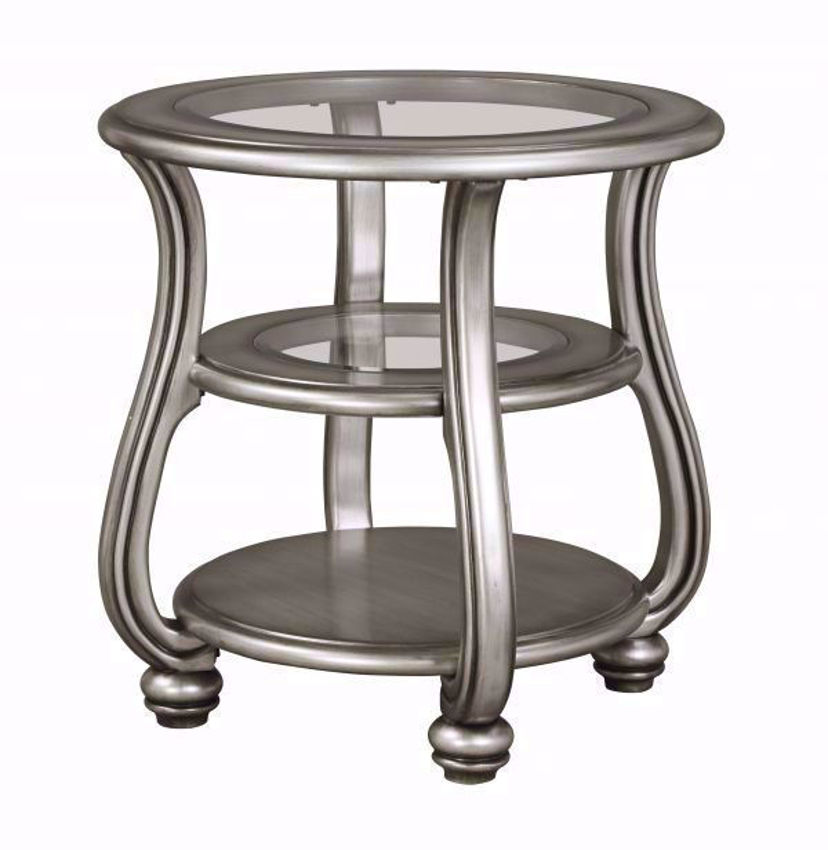 Coralayne End Table Silver Home Furniture Plus Bedding and Mattress
