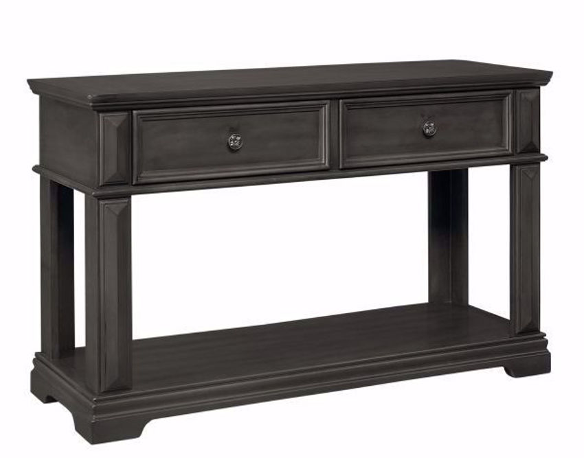 dark grey sofa table