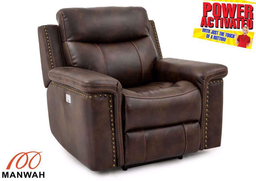 Phoenix POWER Recliner Dark Brown