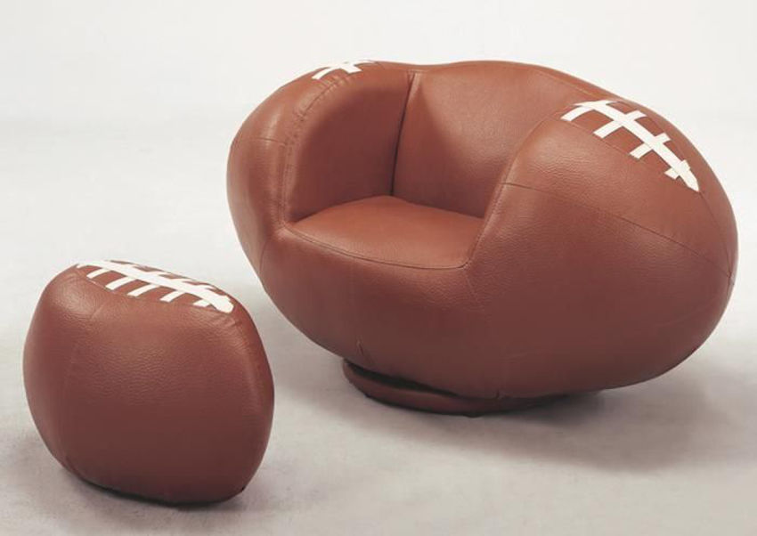 football shaped chair