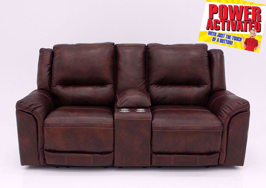 catanzaro dual power leather reclining sofa