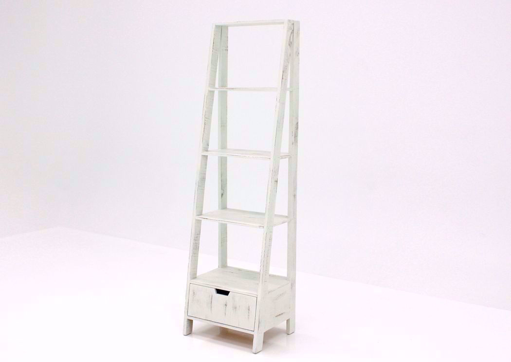 Ladder Bookcase White Home Furniture Plus Bedding and Mattress Center