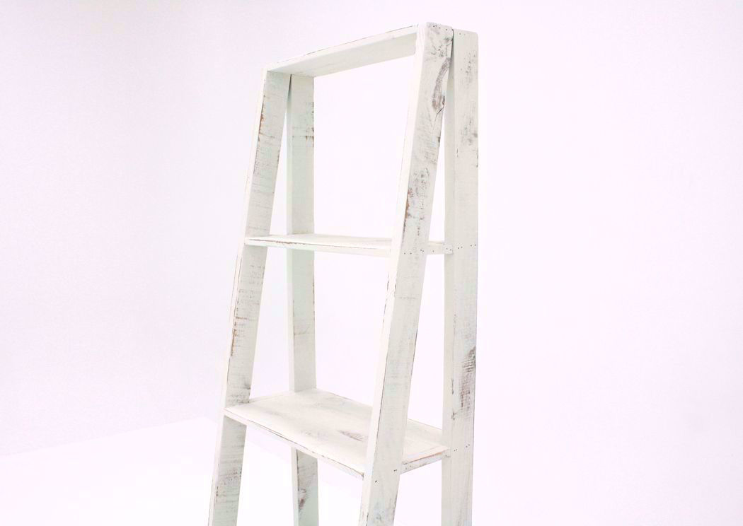 Ladder Bookcase White Home Furniture Plus Bedding and Mattress Center