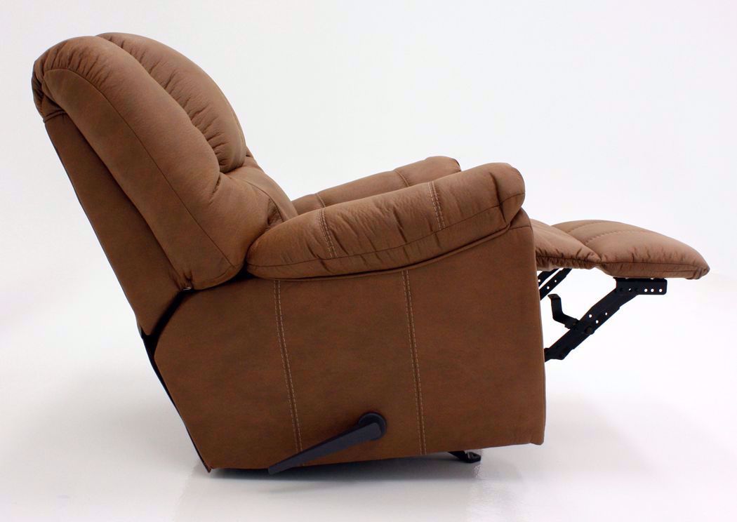 McGann Rocker Recliner Saddle Brown Home Furniture Plus Bedding