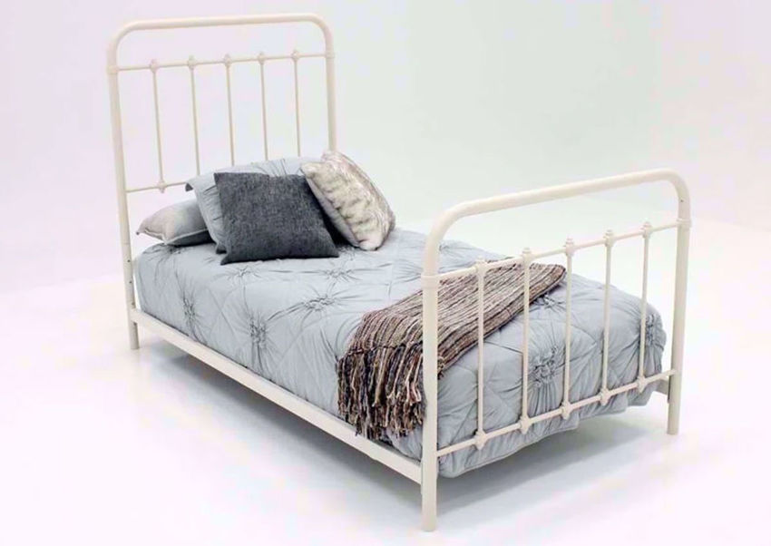Jourdan Creek Twin Iron Bed White