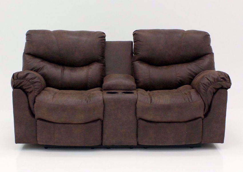 Alzena Reclining Loveseat Brown