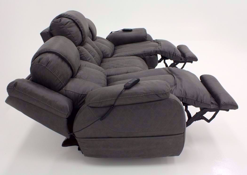 Daytona POWER Reclining Sofa Steel Gray Home Furniture Plus Bedding