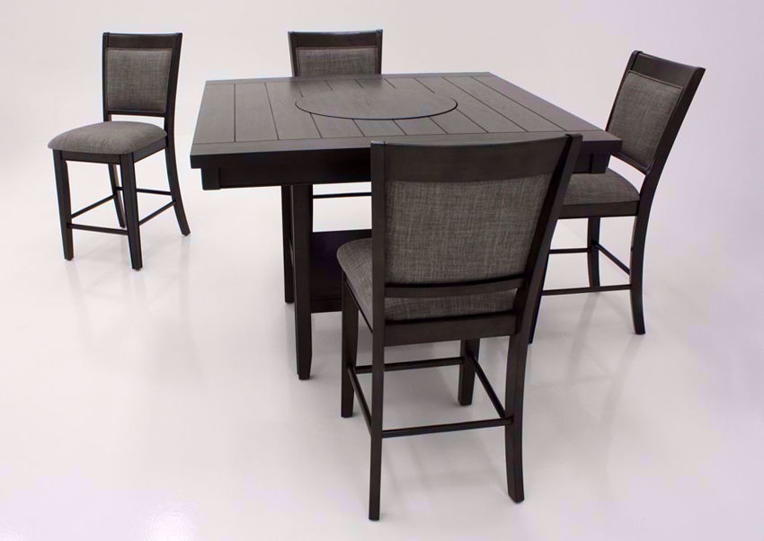 Fulton 5 Piece Counter Height Dining Table Set Gray Home Furniture