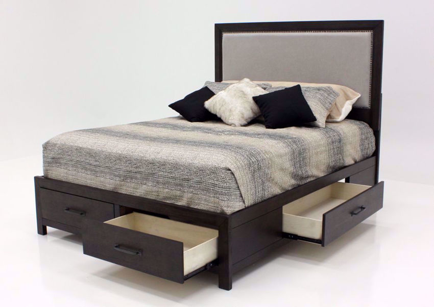 Shelby Queen Size Bed Brown