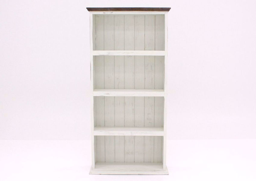 vintage bookshelf white