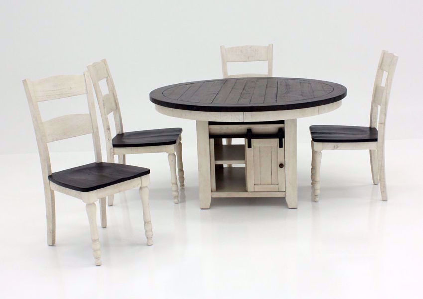 Madison County Dining Table Set Round Home Furniture Plus Bedding