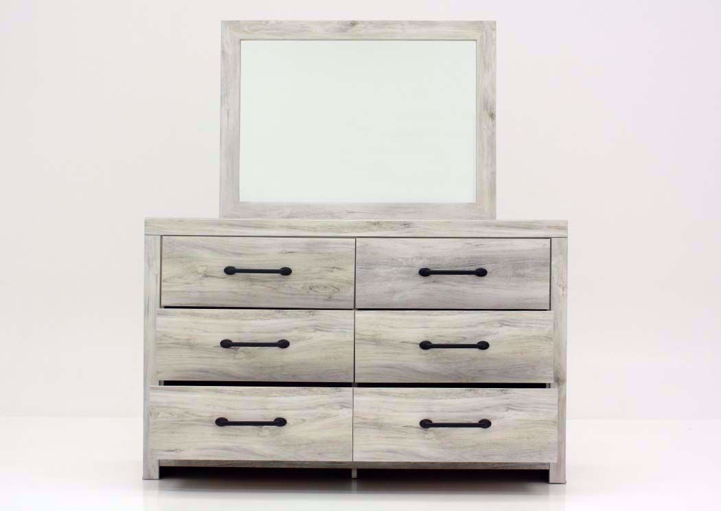 Cambeck Dresser with Mirror White Home Furniture Plus Bedding and