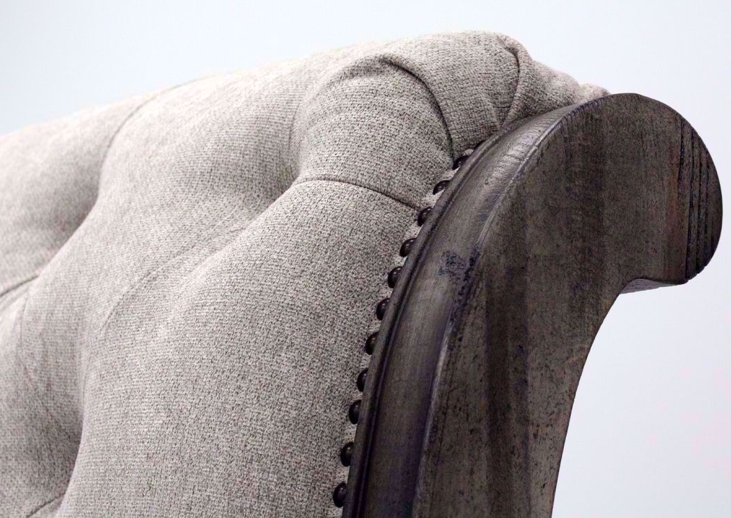 Lake Way Upholstered King Size Bed Gray Pecan Home Furniture Plus Bedding and Mattress Center