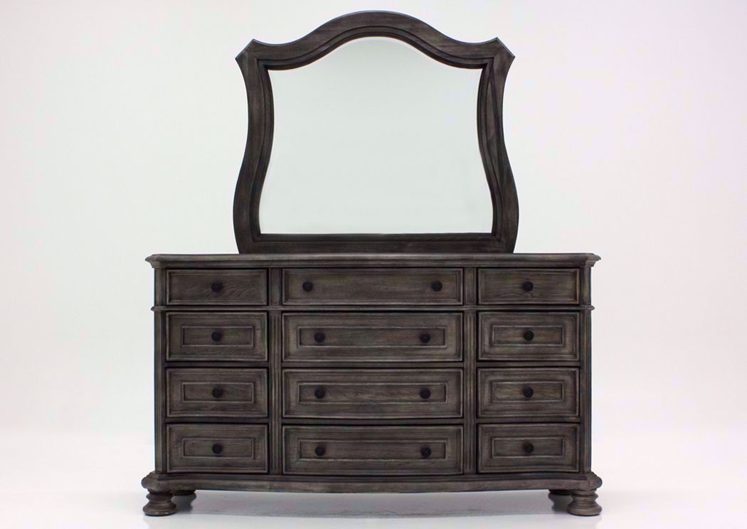 Lake Way Dresser with Mirror Gray Pecan