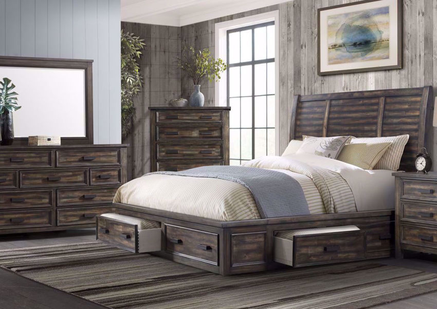 Sullivan Bedroom Set Dark Gray