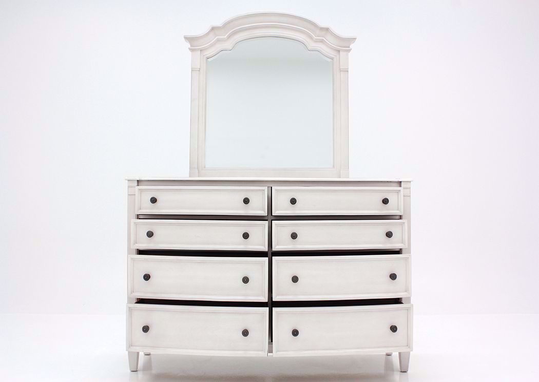 Mallory Dresser with Mirror White