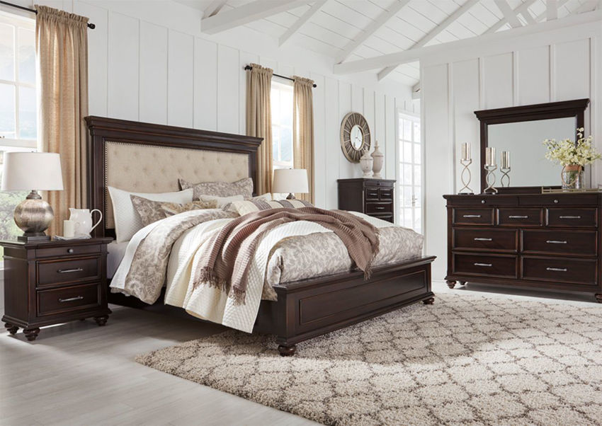 Brynhurst Queen Size Bedroom Set Dark Brown Home Furniture Plus