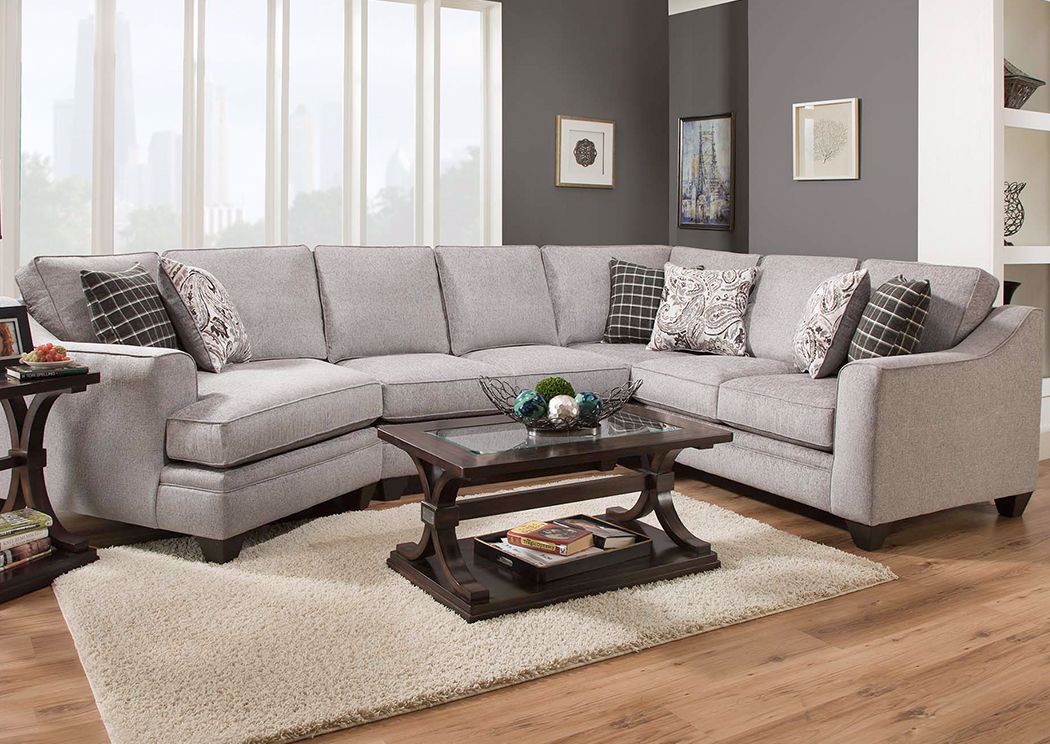 Endurance Sectional Sofa Left Fog Gray