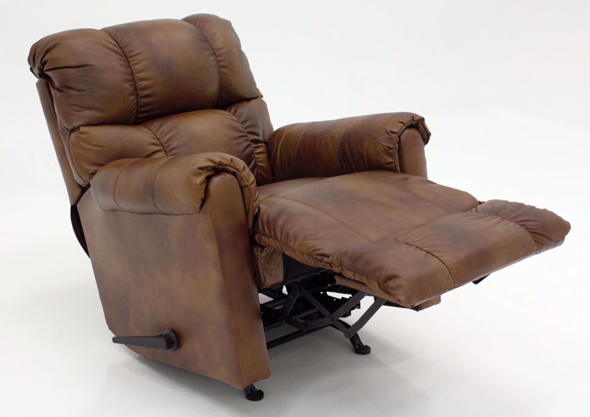 Chaps Leather Rocker Recliner Light Brown