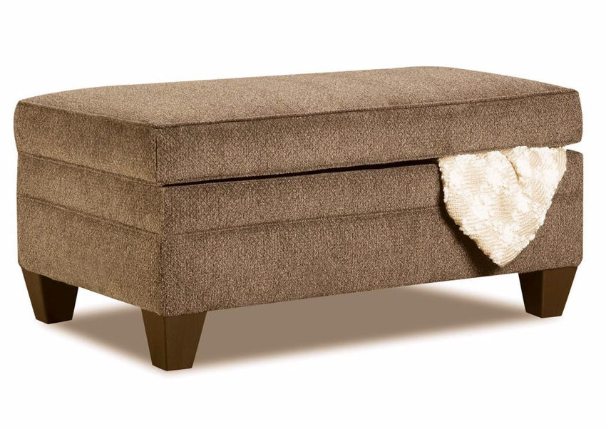 Hudson Storage Ottoman Light Brown