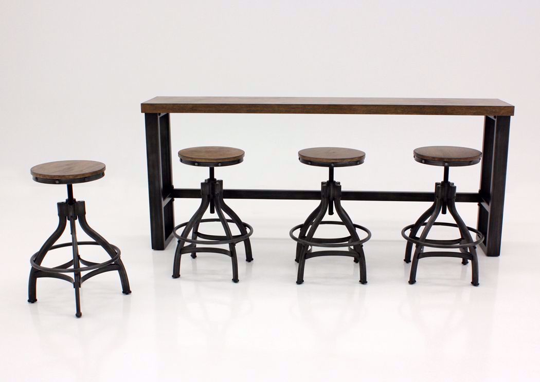 Chandler Sofa Table Bar Set Brown