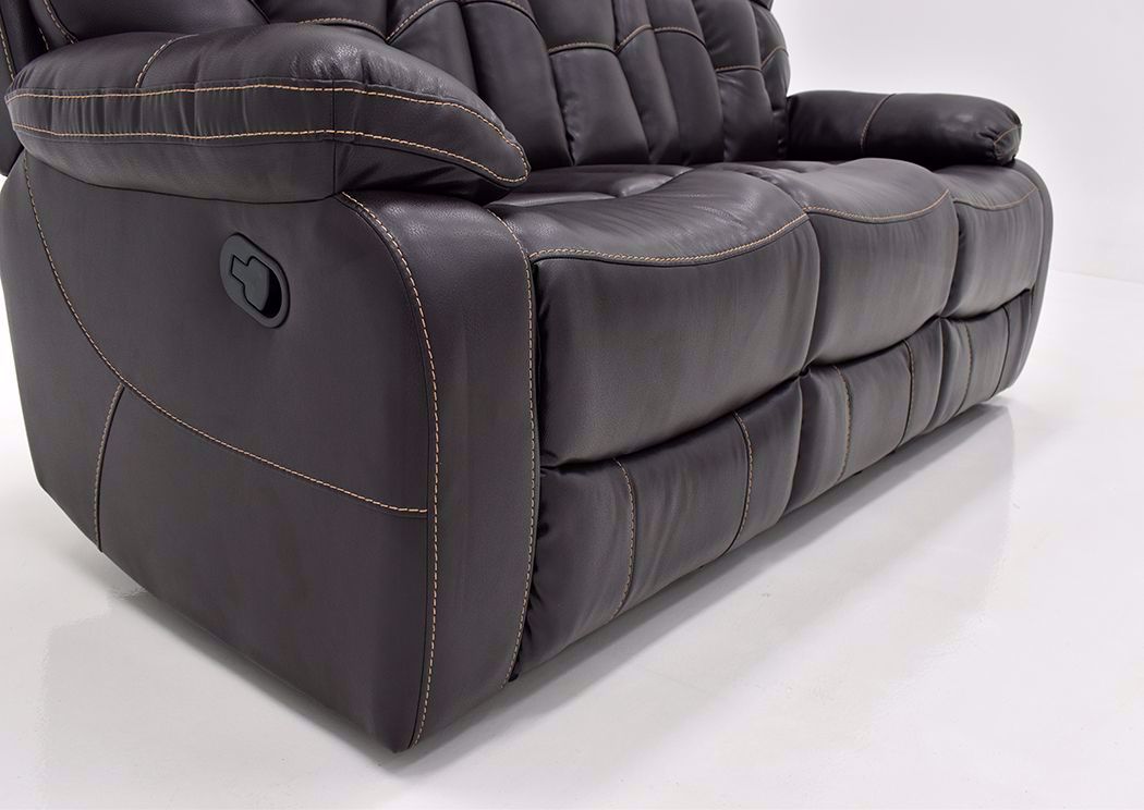 Peoria Reclining Sofa Dark Brown Home Furniture Plus Bedding