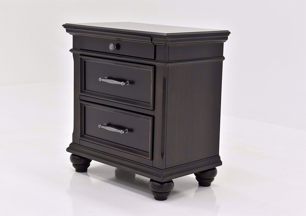Brynhurst Nightstand Dark Brown Home Furniture Plus Bedding and