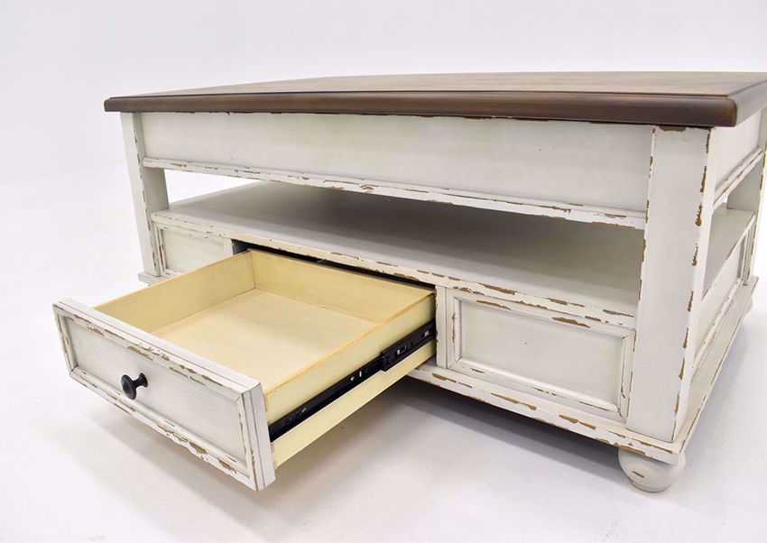 Realyn Lift Top Coffee Table White Home Furniture Plus Bedding and