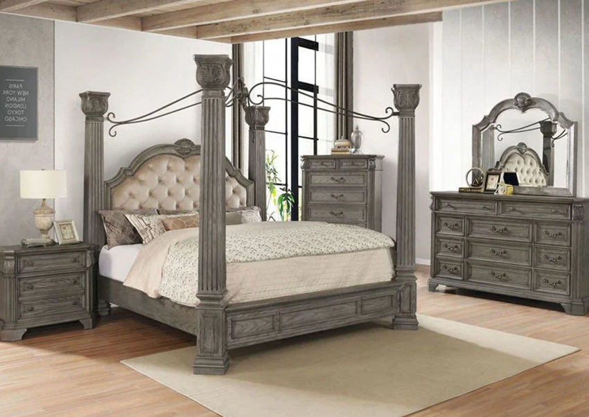 queen canopy bedroom set