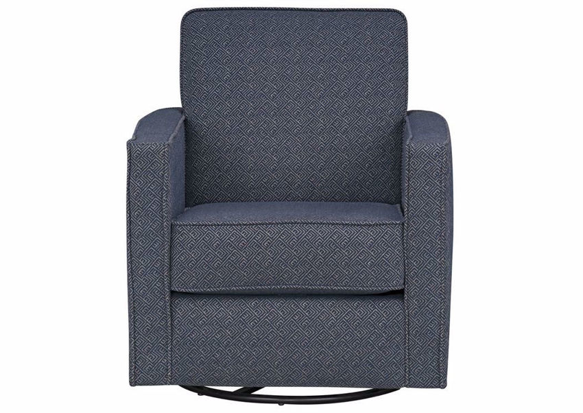 Ellison Swivel Accent Chair Dark Blue
