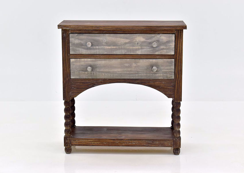 Hazel 2 Drawer Accent Console Table Brown
