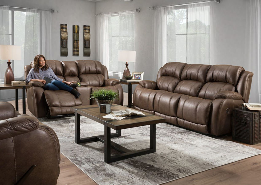 Denali Reclining Sofa Set - Brown