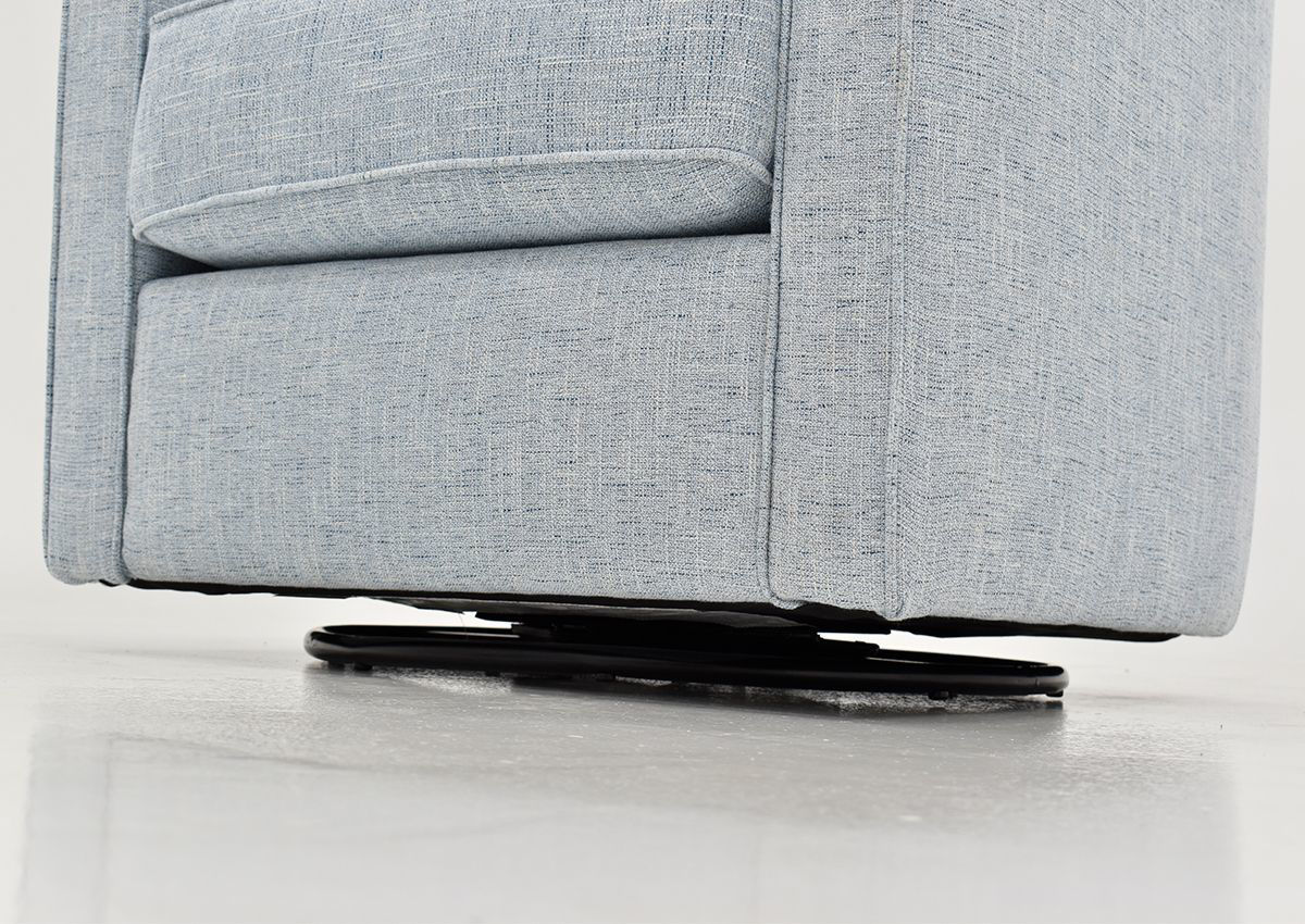 Ellison Swivel Accent Chair Light Blue