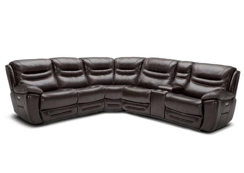 Dallas POWER Reclining Sectional Sofa Brown