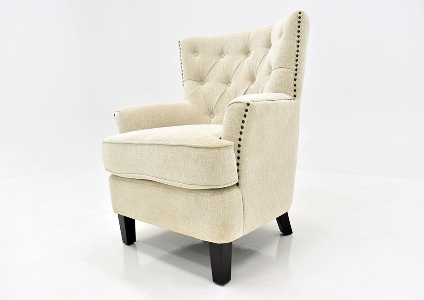 Bryson Accent Chair Off White Home Furniture Plus Bedding