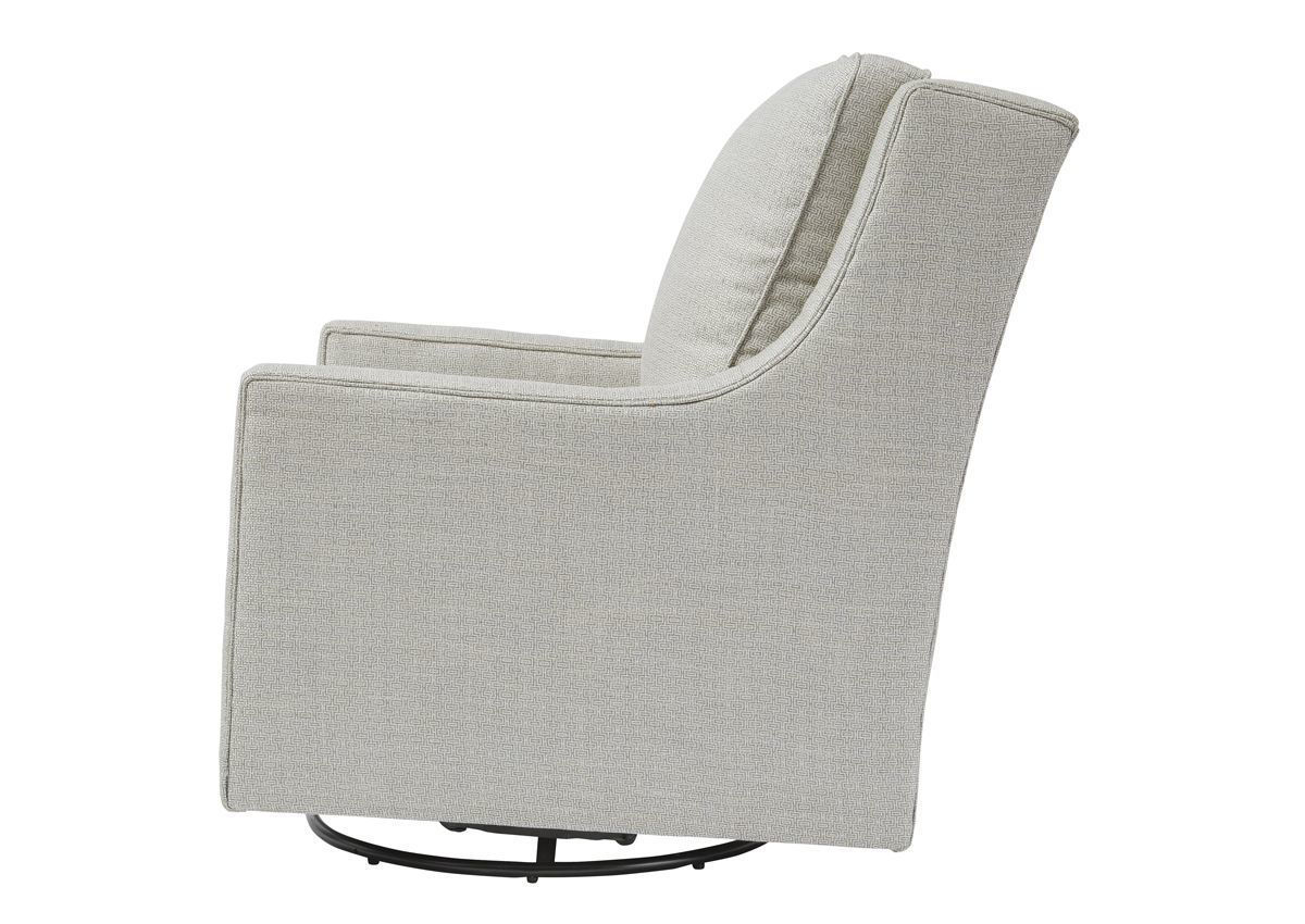 Kambria Swivel Glider Accent Chair Ivory Home Furniture Plus