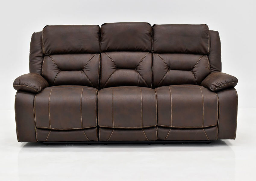 Aria POWER Reclining Sofa - Dark Brown | Home Furniture Plus Bedding ...