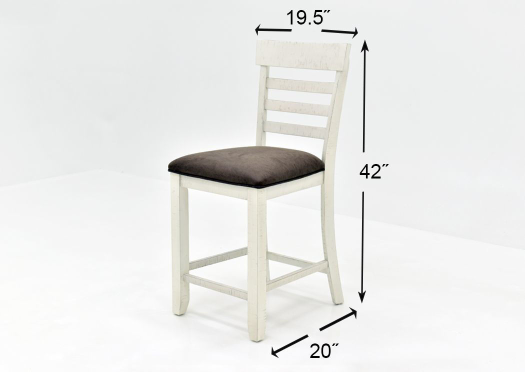 Kirkland 7 Piece Counter Height Dining Table Set White