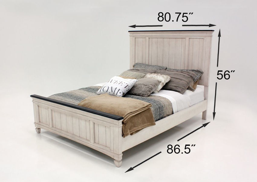 Sawyer King Size Bedroom Set White Home Furniture Plus Bedding and