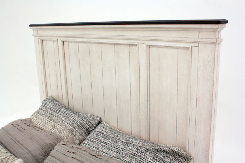 Sawyer King Size Bedroom Set White Home Furniture Plus Bedding and