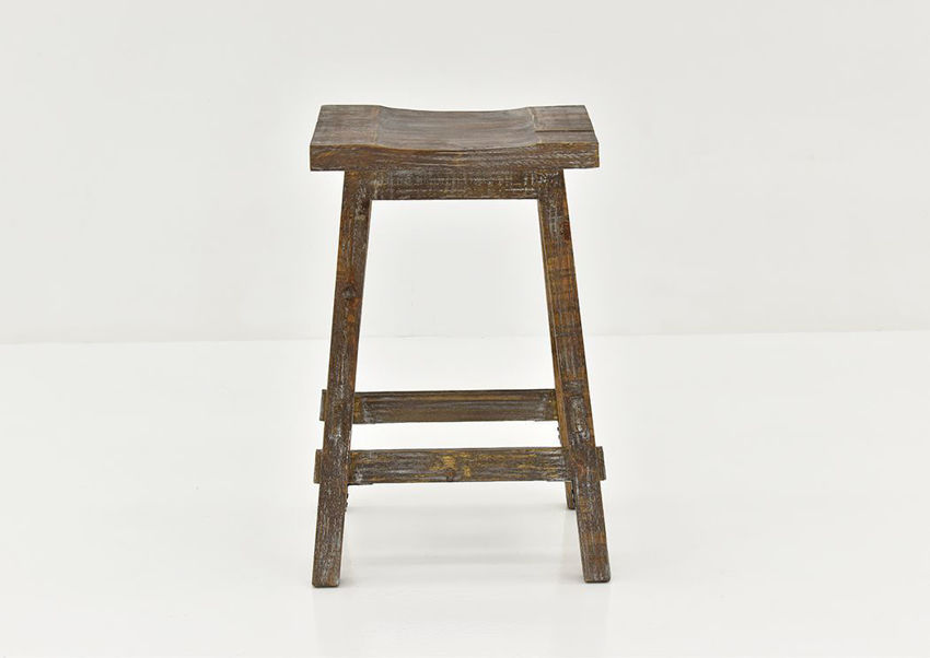 Trent 24 Inch Barstool Barnwood Brown Home Furniture Plus Bedding