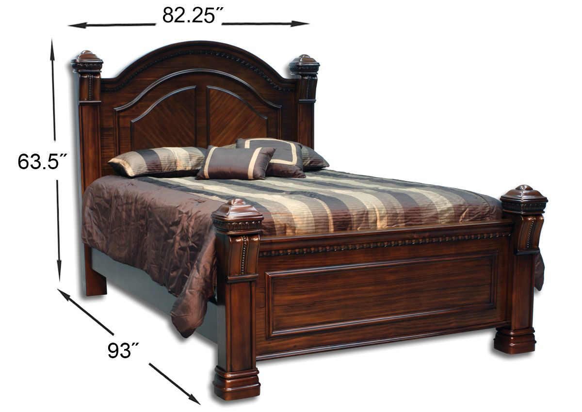 Isabella King Bed Brown Home Furniture Plus Bedding and Mattress Center