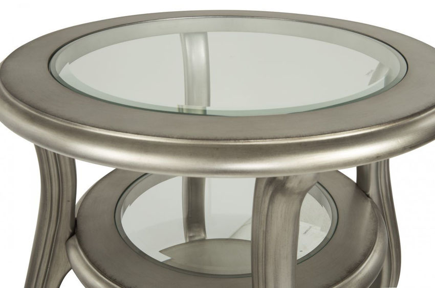 Coralayne End Table Silver Home Furniture Plus Bedding and Mattress