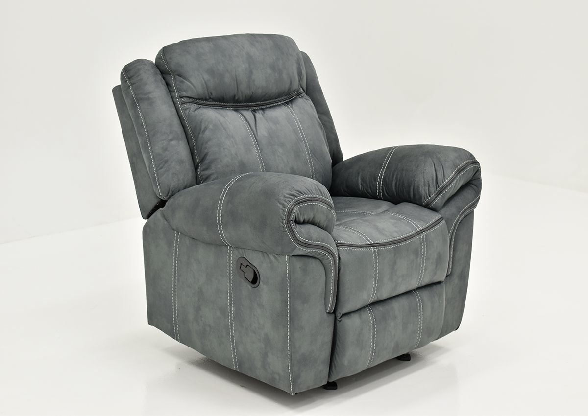 Sorrento Glider Recliner Gray Home Furniture Plus Bedding and