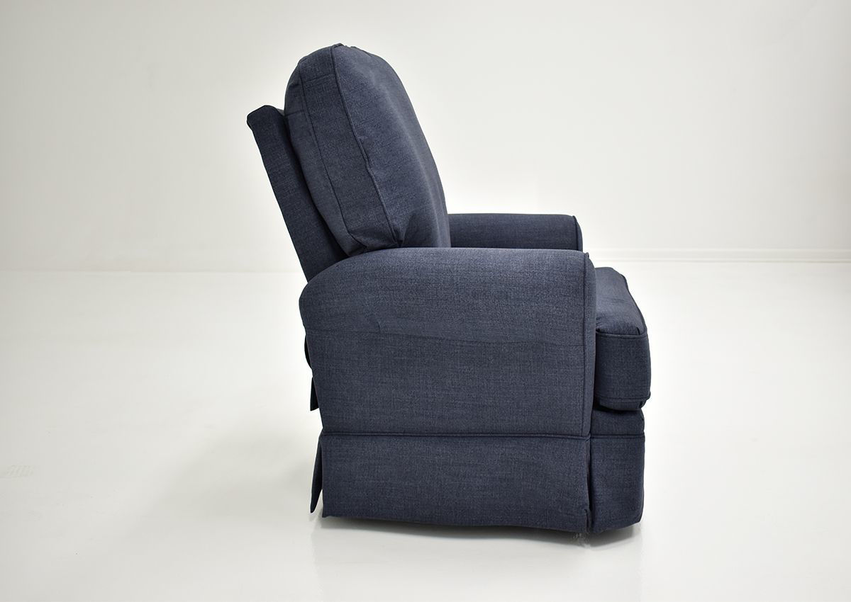 Juliana Swivel Glider Recliner Navy Home Furniture Plus Bedding and