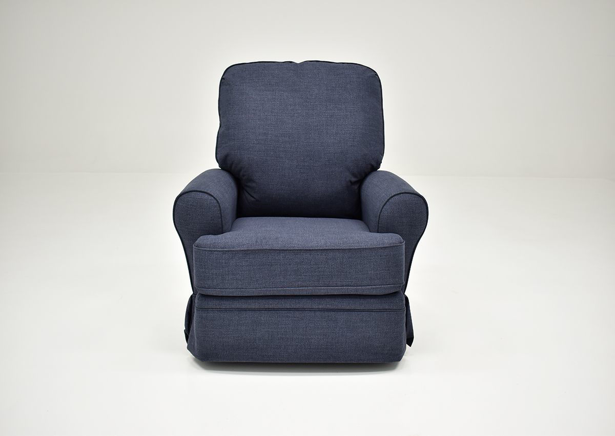 Juliana Swivel Glider Recliner Navy Home Furniture Plus Bedding and
