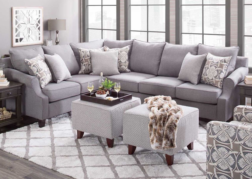 aan de andere kant, opblijven Haringen Bay Ridge Sectional Sofa - Gray | Home Furniture Plus Bedding and Mattress  Center