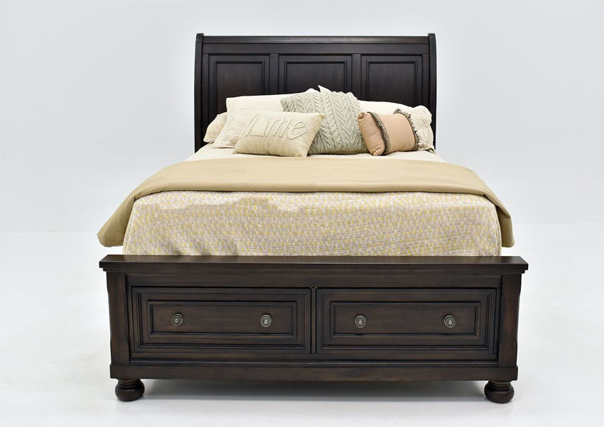 Sophia King Size Bed Dark Brown Home Furniture Plus Bedding And   0033807 Sophia King Size Bed Dark Brown 850 